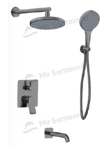 Встраиваемый в стену однорычажный смеситель для душа Debora DBR202-01G